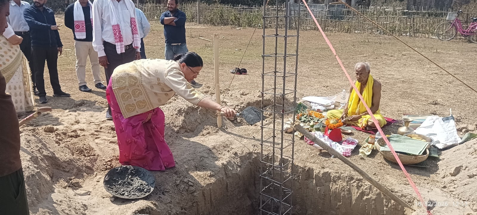 Bhoomi Puja Ceremony of VKV Tamulpur
